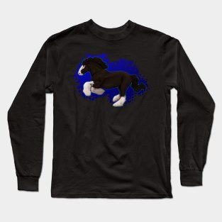 Shire Horse Black Long Sleeve T-Shirt